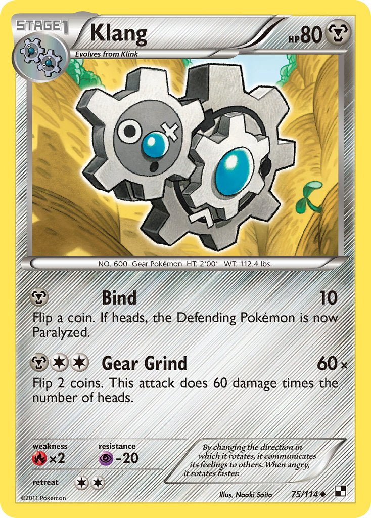 Klang (75/114) (Cracked Ice Holo) (Blister Exclusive) [Black & White: Base Set] | Tabernacle Games