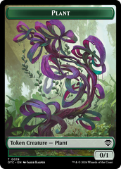 Plant // Sand Warrior Double-Sided Token [Outlaws of Thunder Junction Commander Tokens] | Tabernacle Games