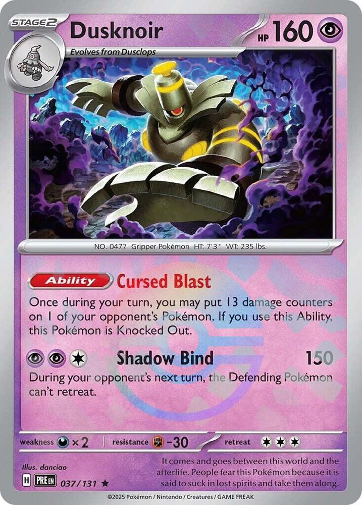 Dusknoir (037/131) (Poke Ball Pattern) [Scarlet & Violet: Prismatic Evolutions] | Tabernacle Games