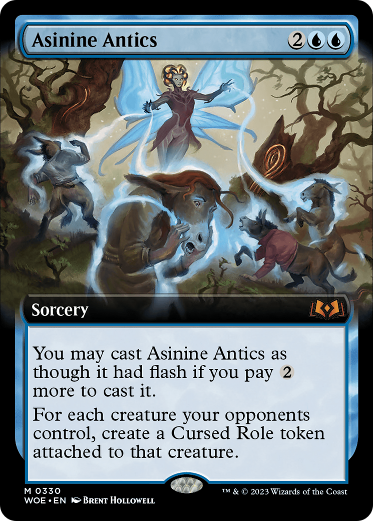 Asinine Antics (Extended Art) [Wilds of Eldraine] | Tabernacle Games