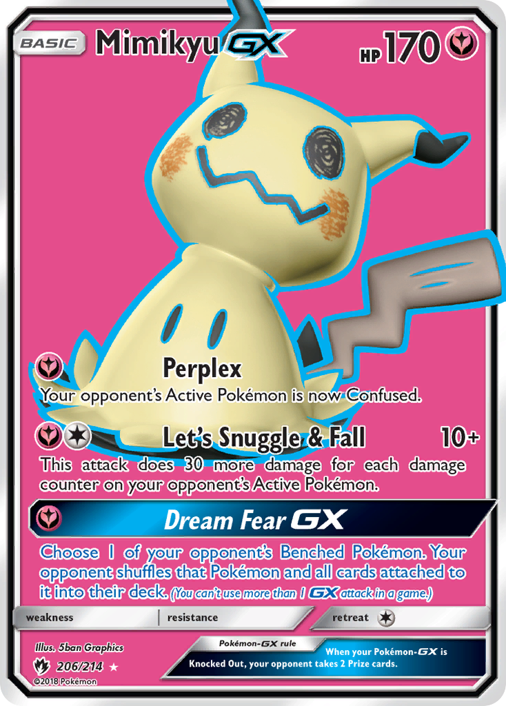 Mimikyu GX (206/214) [Sun & Moon: Lost Thunder] | Tabernacle Games