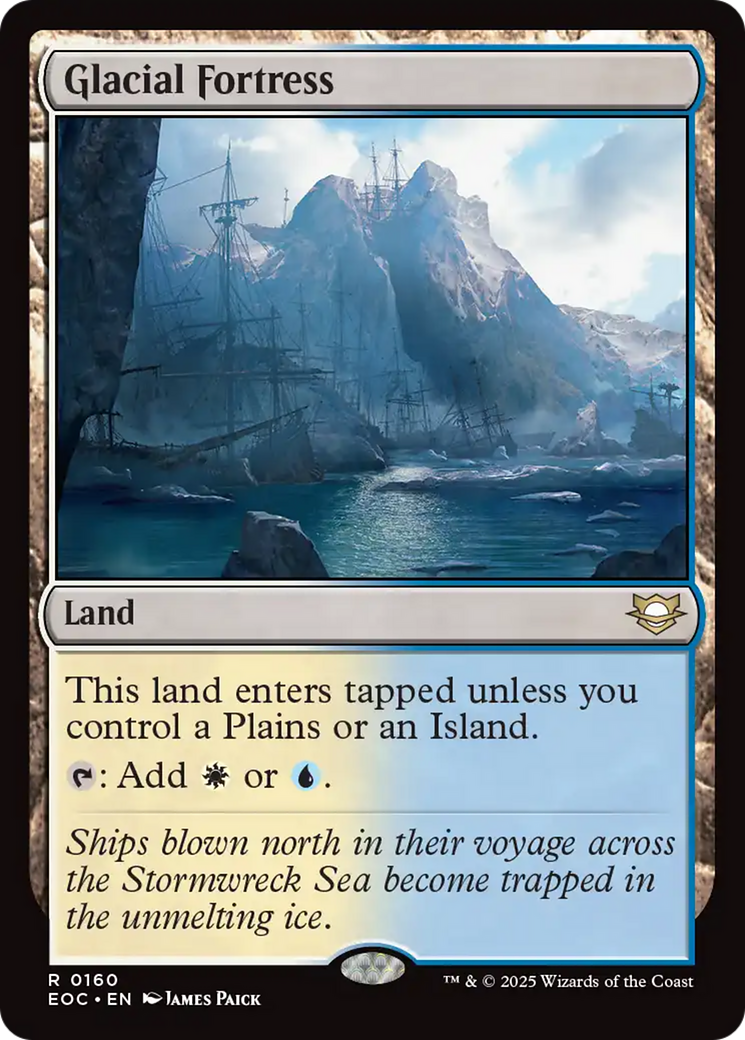 Glacial Fortress [Edge of Eternities Commander] | Tabernacle Games