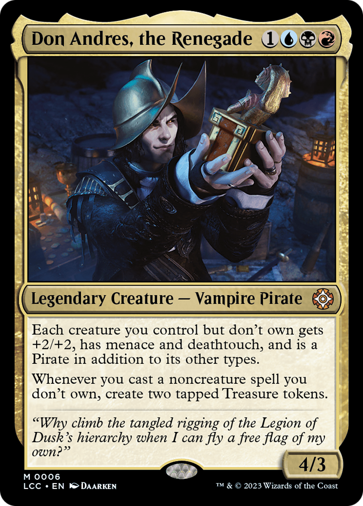 Don Andres, the Renegade [The Lost Caverns of Ixalan Commander] | Tabernacle Games