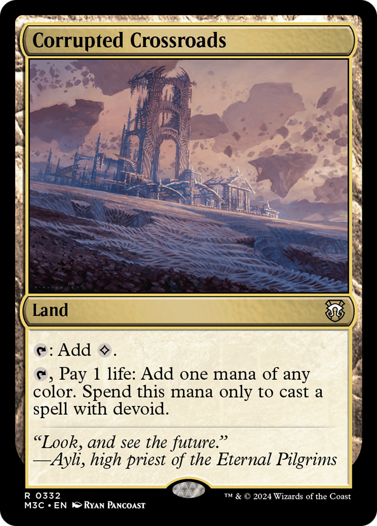 Corrupted Crossroads (Ripple Foil) [Modern Horizons 3 Commander] | Tabernacle Games