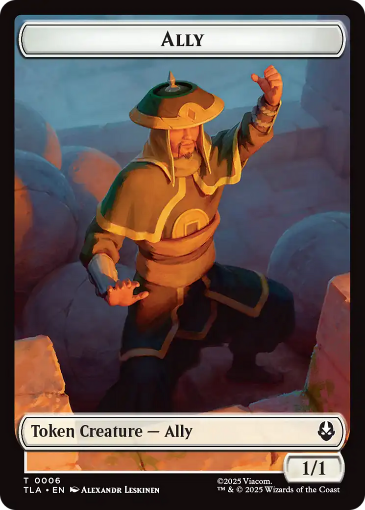 Ally (0006) // Soldier (0002) Double-Sided Token [Avatar: The Last Airbender Tokens] | Tabernacle Games