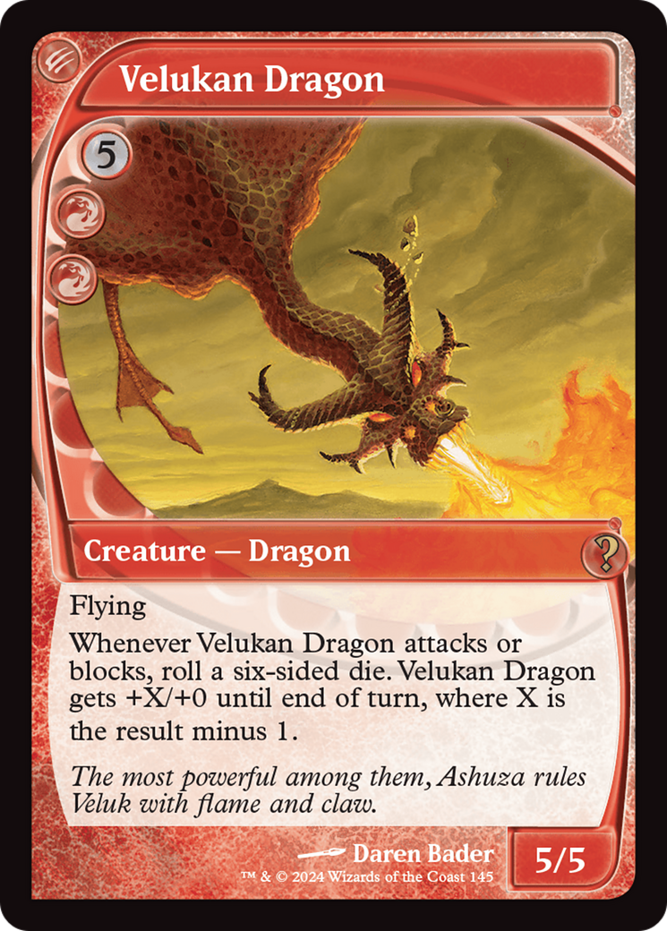 Velukan Dragon (Future Sight) [Mystery Booster 2] | Tabernacle Games