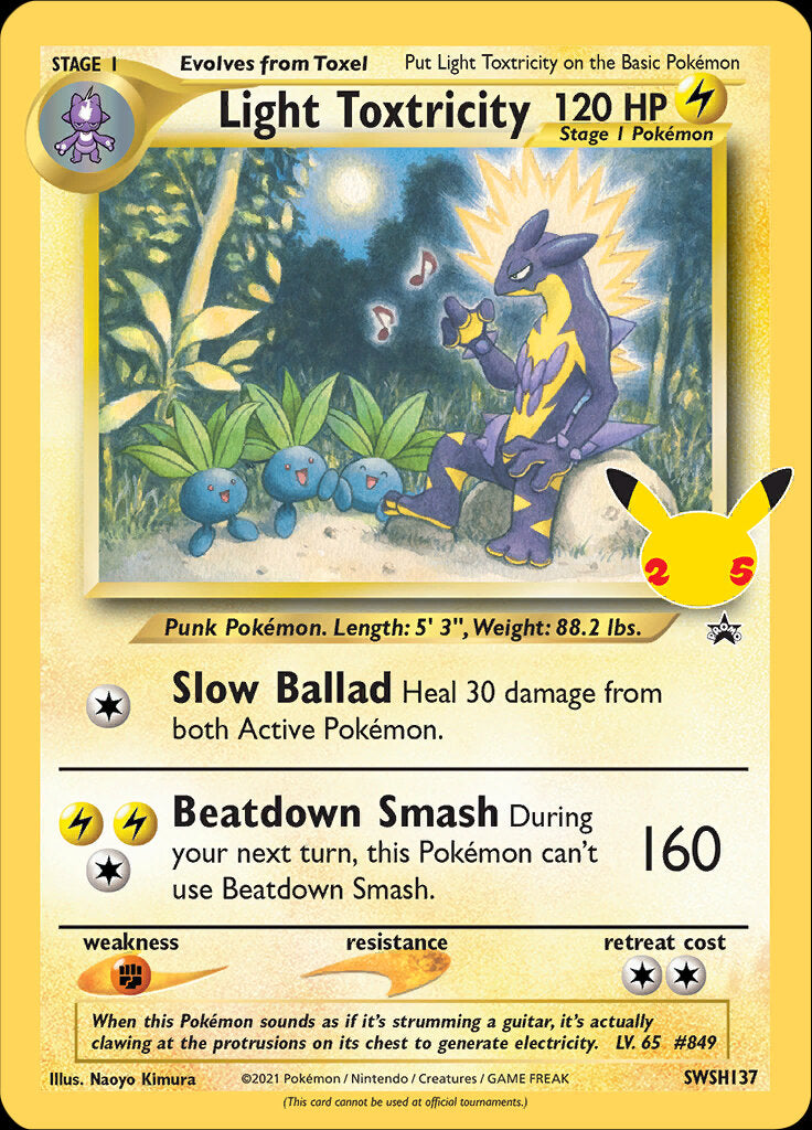 Light Toxtricity (SWSH137) (Jumbo Card) [Sword & Shield: Black Star Promos] | Tabernacle Games