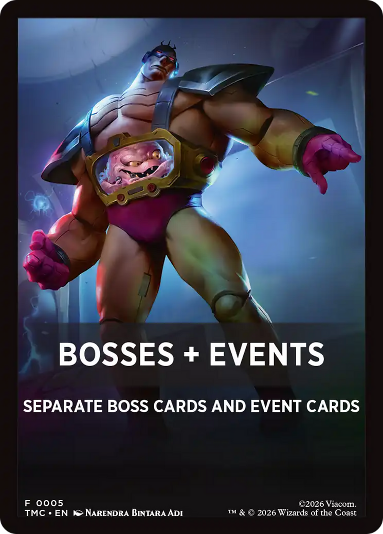 Bosses + Events [Teenage Mutant Ninja Turtles Commander Tokens] | Tabernacle Games