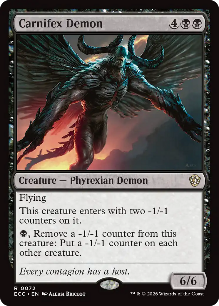 Carnifex Demon [Lorwyn Eclipsed Commander] | Tabernacle Games