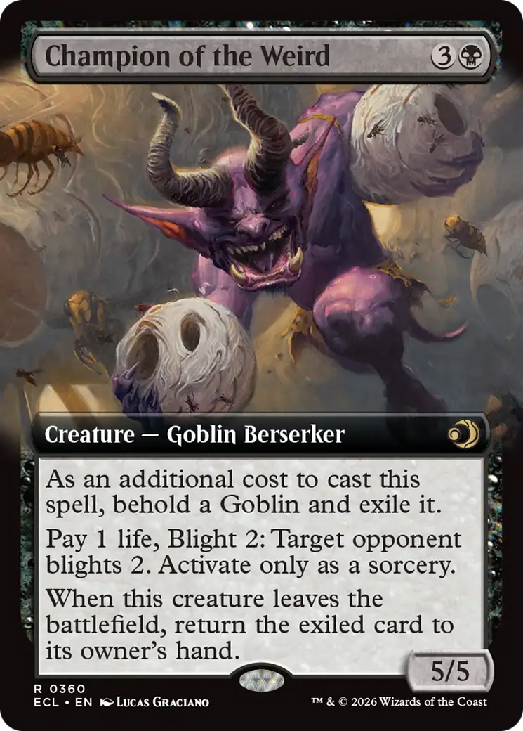 Champion of the Weird (Extended Art) [Lorwyn Eclipsed] | Tabernacle Games