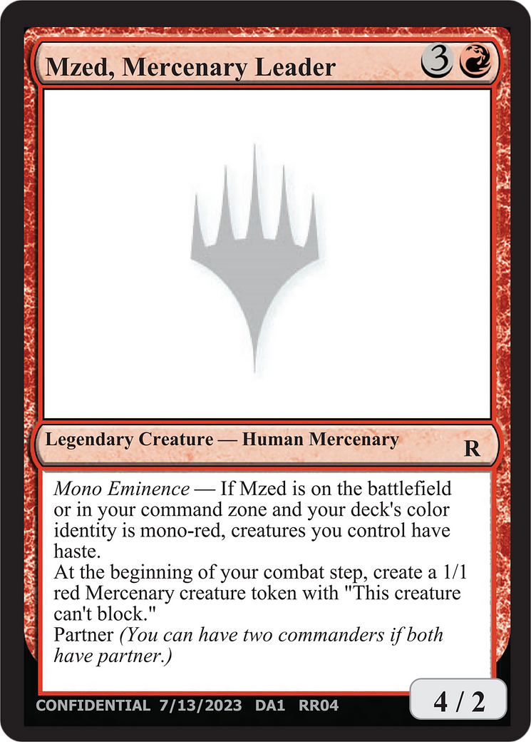 Mzed, Mercenary Leader [Unknown Event] | Tabernacle Games