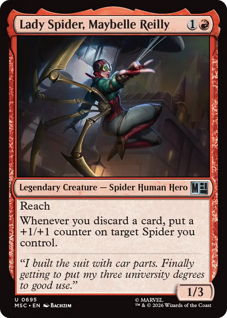 Lady Spider, Maybelle Reilly [Marvel Super Heroes Commander] | Tabernacle Games