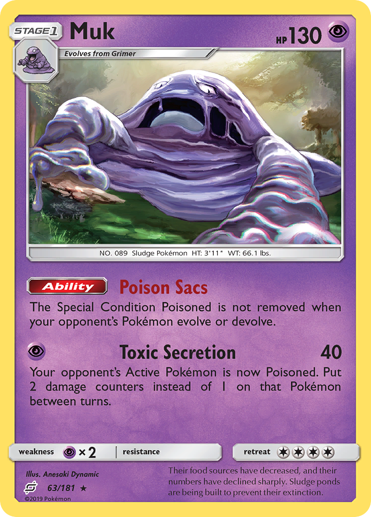 Muk (63/181) [Sun & Moon: Team Up] | Tabernacle Games