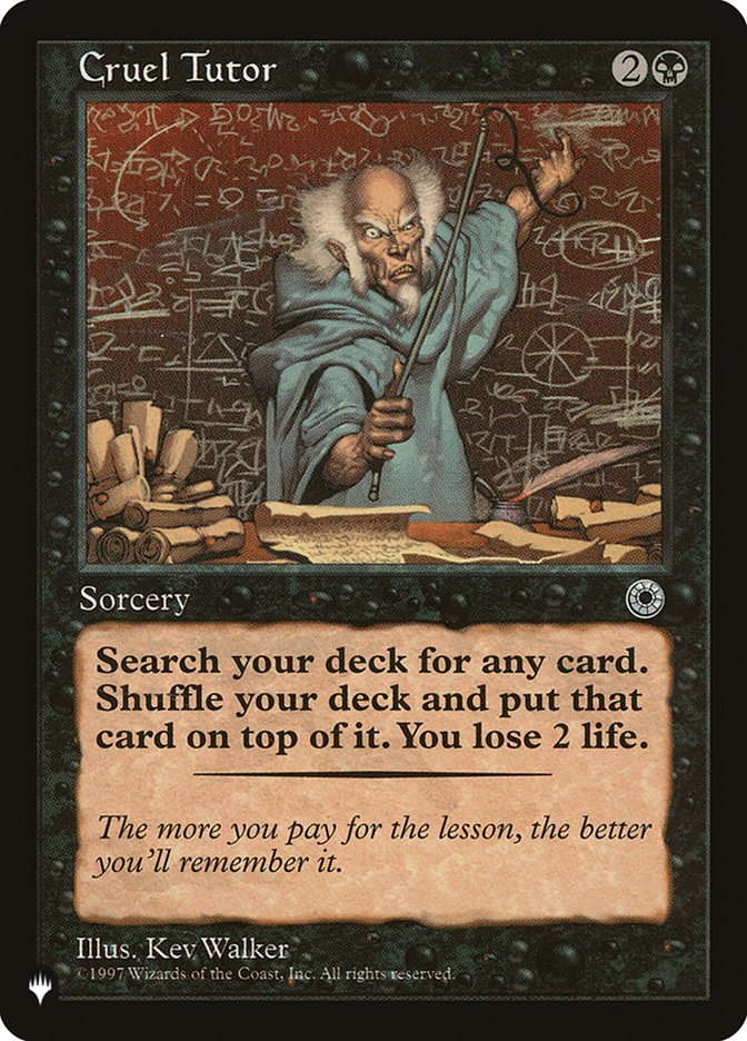 Cruel Tutor [The List] | Tabernacle Games