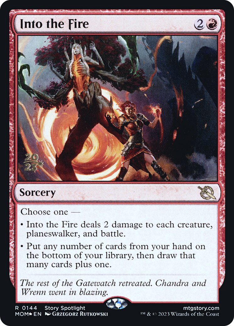 Into the Fire [March of the Machine Prerelease Promos] | Tabernacle Games