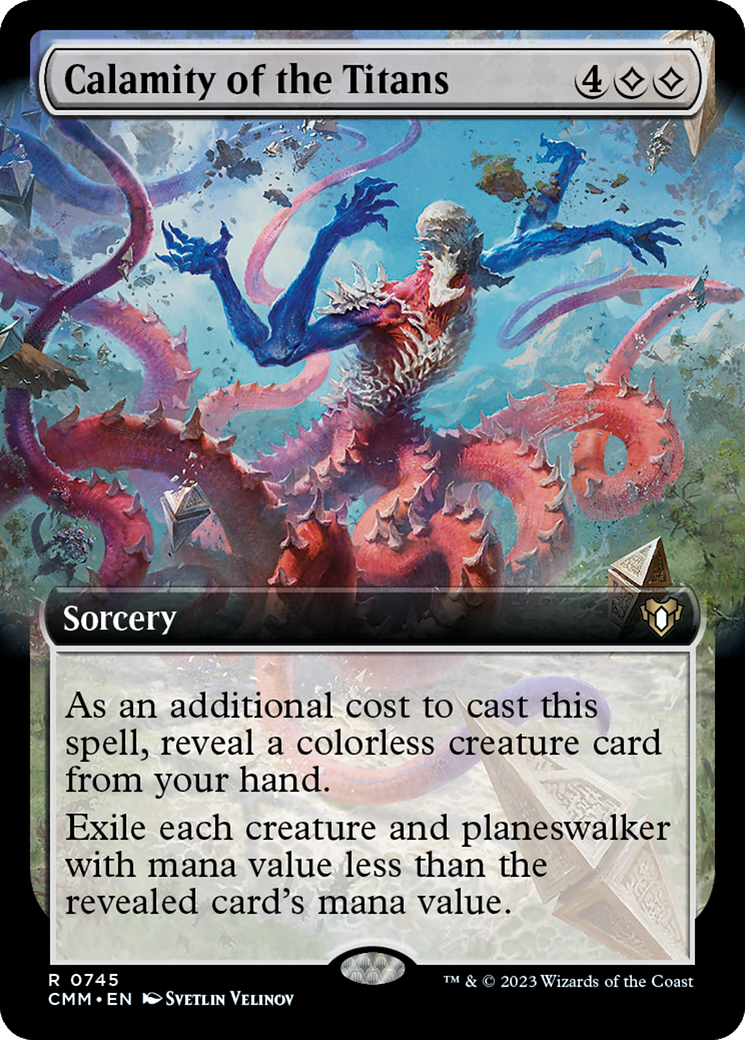 Calamity of the Titans (Extended Art) [Commander Masters] | Tabernacle Games
