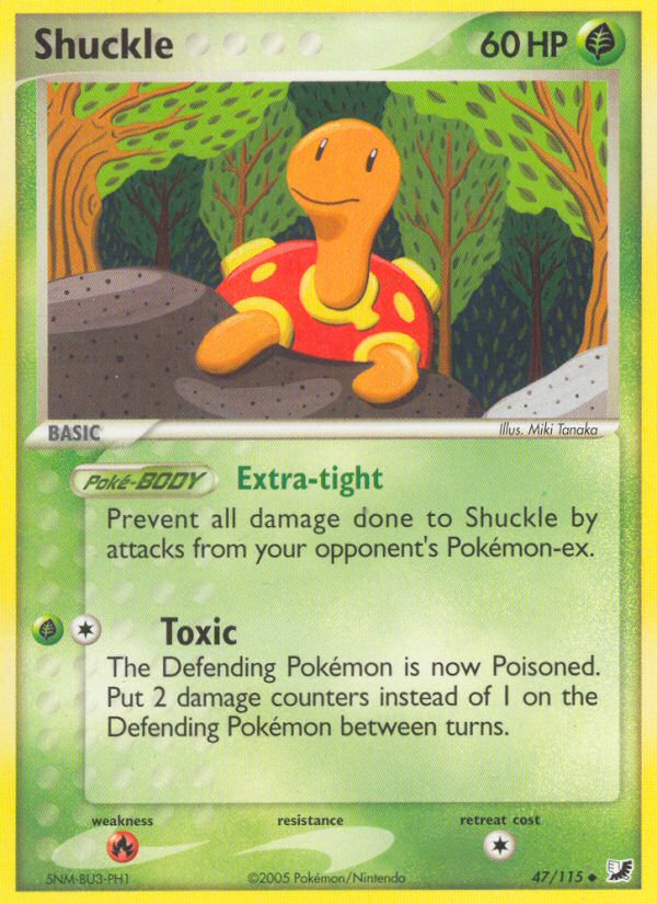 Shuckle (47/115) [EX: Unseen Forces] | Tabernacle Games