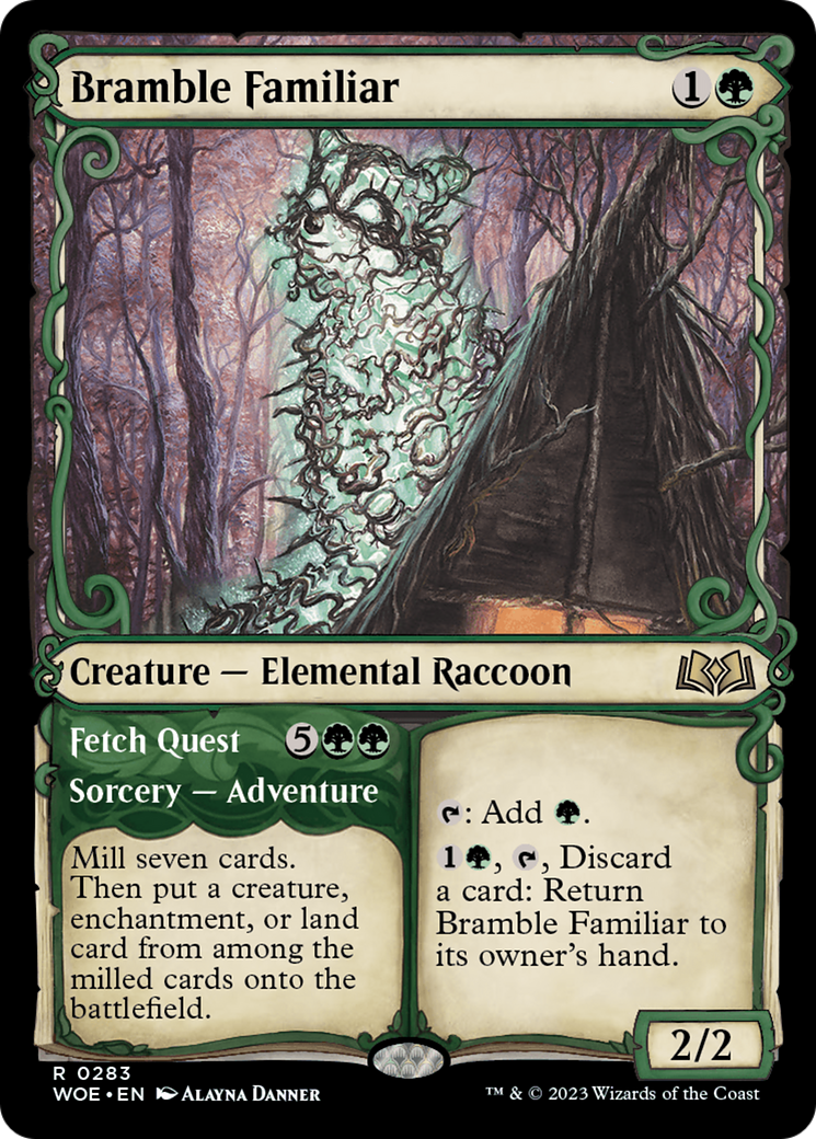 Bramble Familiar // Fetch Quest (Showcase) [Wilds of Eldraine] | Tabernacle Games