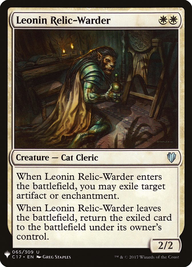 Leonin Relic-Warder [Mystery Booster] | Tabernacle Games