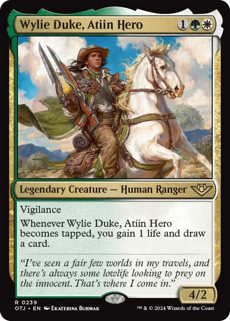 Wylie Duke, Atiin Hero [Outlaws of Thunder Junction] | Tabernacle Games