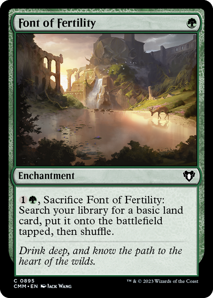 Font of Fertility [Commander Masters] | Tabernacle Games