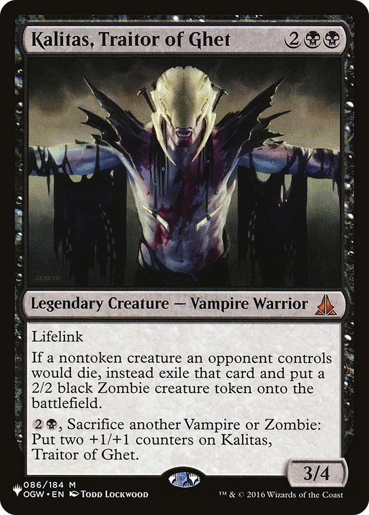 Kalitas, Traitor of Ghet [The List] | Tabernacle Games