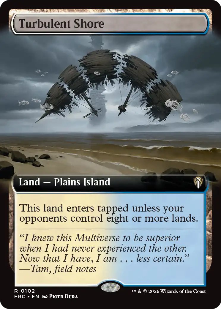 Turbulent Shore (Extended Art) [Reality Fracture Commander] | Tabernacle Games