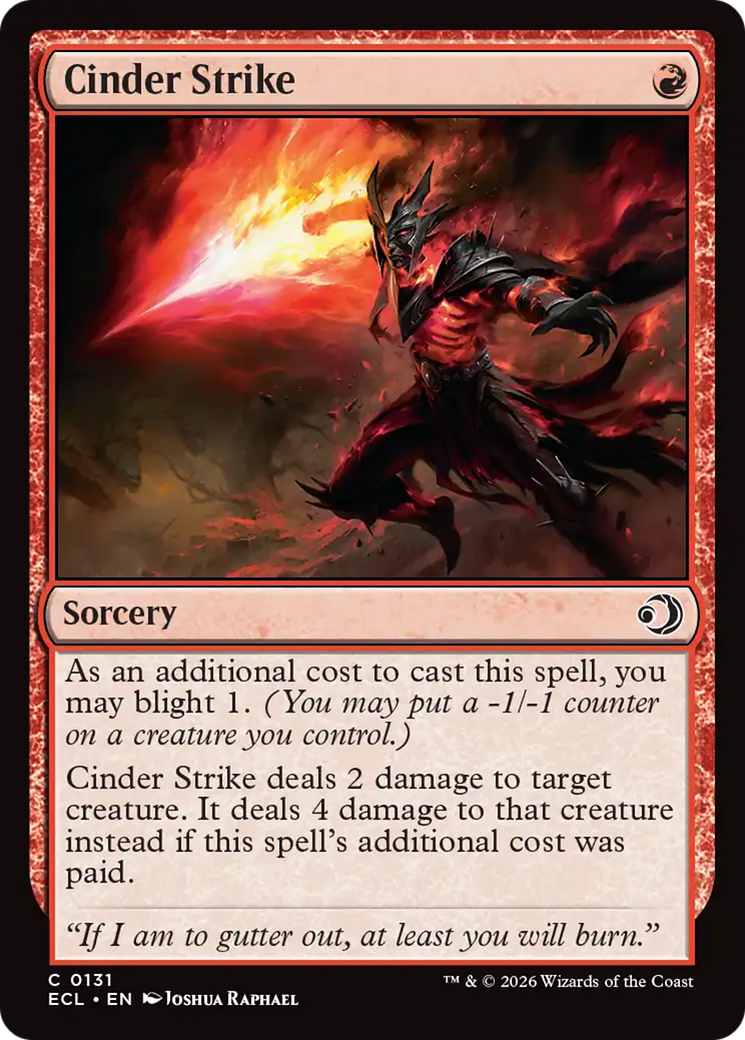 Cinder Strike [Lorwyn Eclipsed] | Tabernacle Games