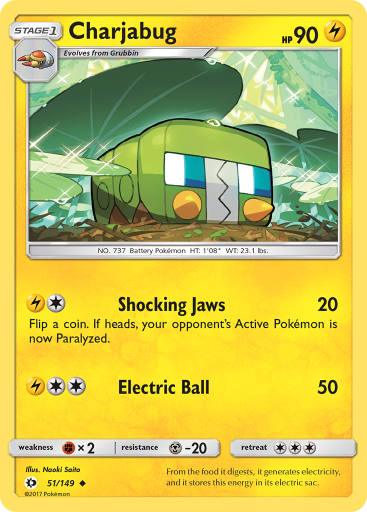 Charjabug (51/149) [Sun & Moon: Base Set] | Tabernacle Games