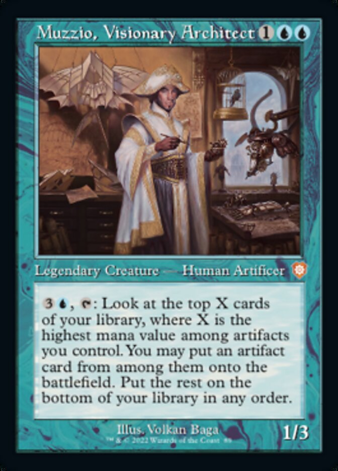 Muzzio, Visionary Architect (Retro) [The Brothers' War Commander] | Tabernacle Games