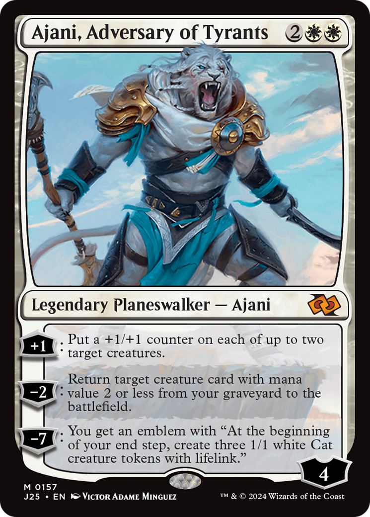 Ajani, Adversary of Tyrants [Foundations Jumpstart] | Tabernacle Games