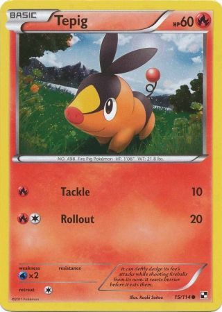 Tepig (15/114) (Cosmos Holo) [Black & White: Base Set] | Tabernacle Games