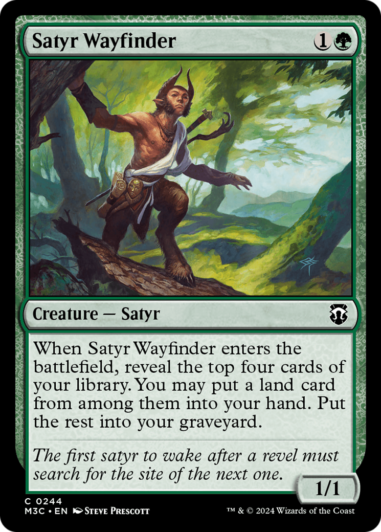 Satyr Wayfinder (Ripple Foil) [Modern Horizons 3 Commander] | Tabernacle Games