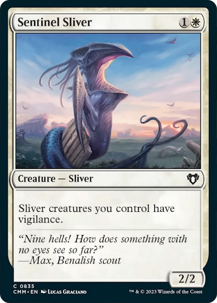 Sentinel Sliver [Commander Masters] | Tabernacle Games