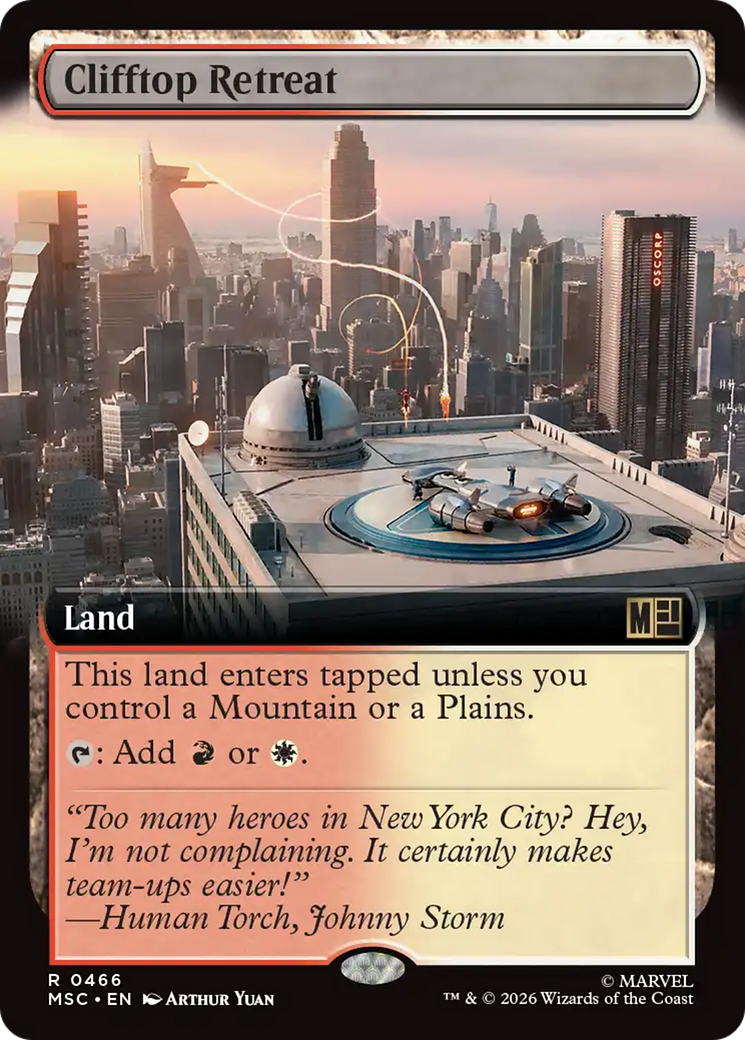 Clifftop Retreat (Extended Art) [Marvel Super Heroes Commander] | Tabernacle Games