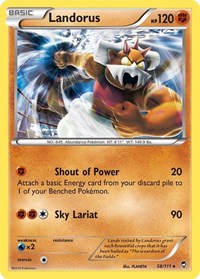 Landorus (58/111) (Theme Deck Exclusive) [XY: Furious Fists] | Tabernacle Games