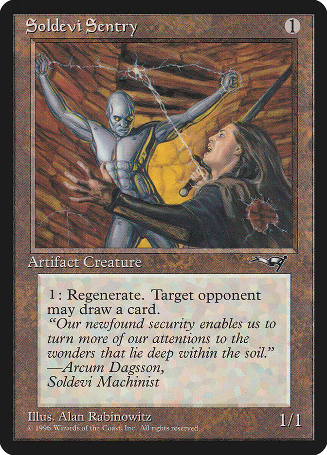 Soldevi Sentry (Hands Raised) [Alliances] | Tabernacle Games