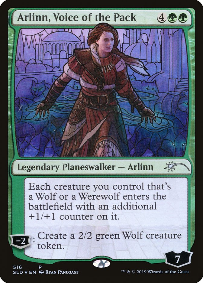 Arlinn, Voice of the Pack (Stained Glass) [Secret Lair Drop Promos] | Tabernacle Games