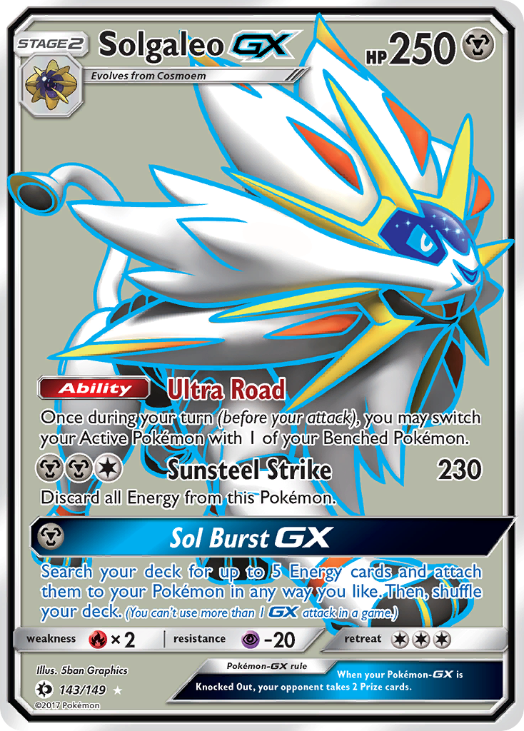 Solgaleo GX (143/149) [Sun & Moon: Base Set] | Tabernacle Games