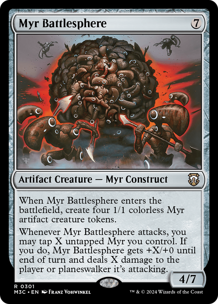 Myr Battlesphere (Ripple Foil) [Modern Horizons 3 Commander] | Tabernacle Games