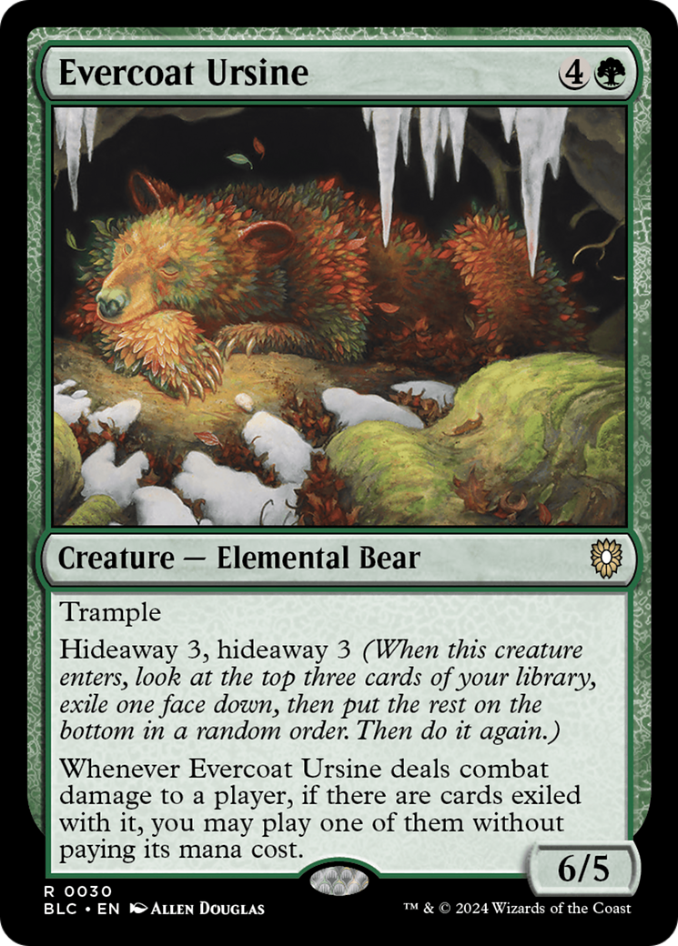 Evercoat Ursine [Bloomburrow Commander] | Tabernacle Games