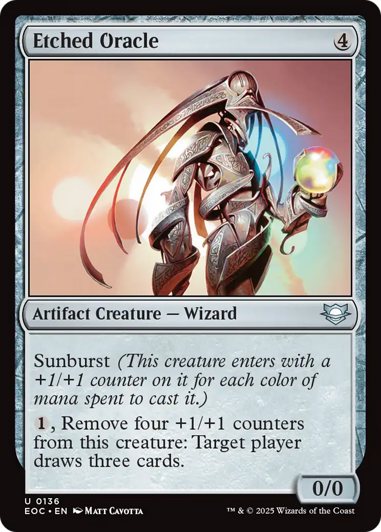 Etched Oracle [Edge of Eternities Commander] | Tabernacle Games