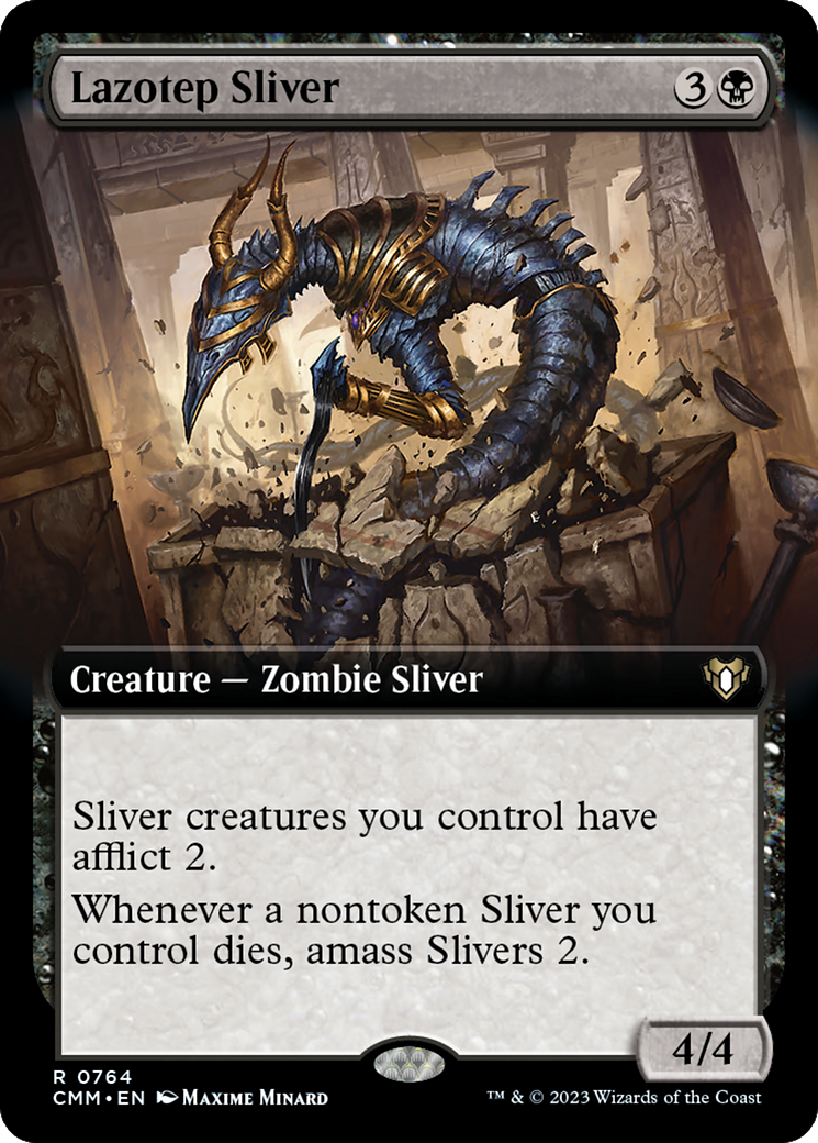 Lazotep Sliver (Extended Art) [Commander Masters] | Tabernacle Games