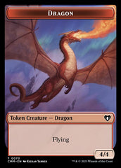Soldier // Dragon (0021) Double-Sided Token [Commander Masters Tokens] | Tabernacle Games