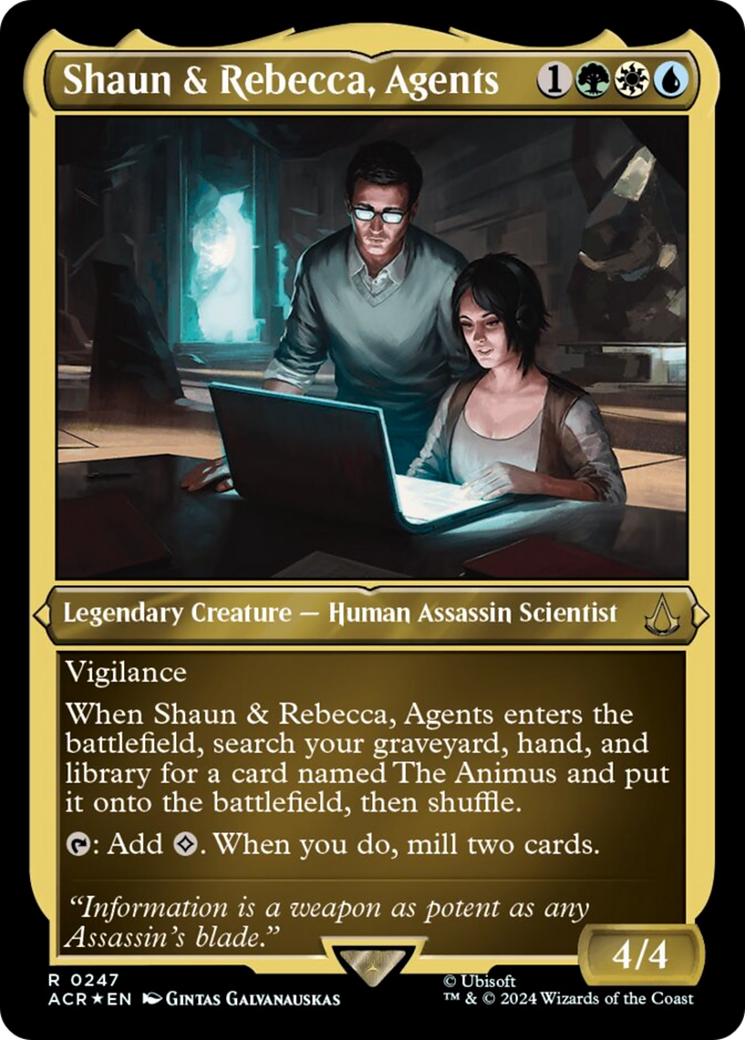 Shaun & Rebecca, Agents (Foil Etched) [Assassin's Creed] | Tabernacle Games