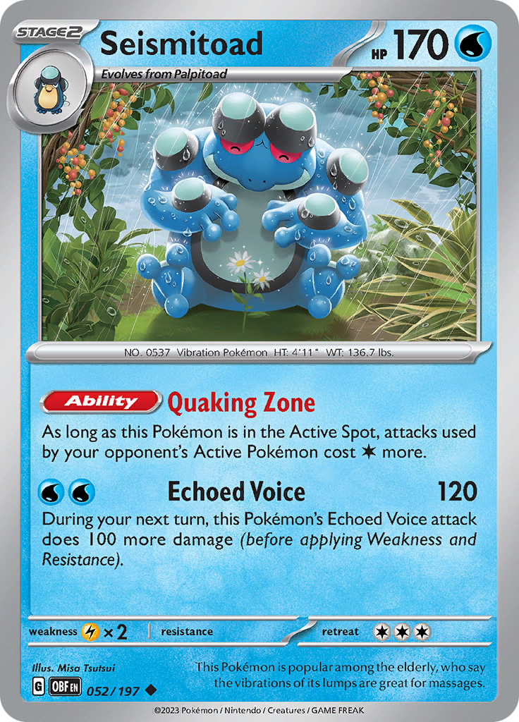 Seismitoad (052/197) [Scarlet & Violet: Obsidian Flames] | Tabernacle Games