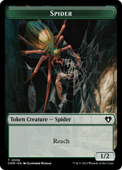 Spirit (0039) // Spider Double-Sided Token [Commander Masters Tokens] | Tabernacle Games