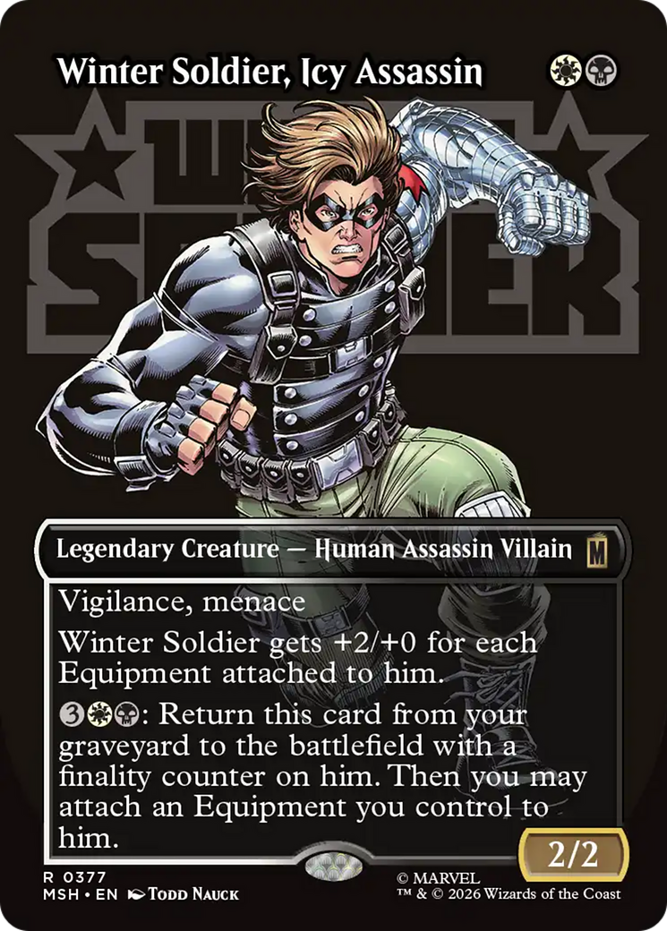 Winter Soldier, Icy Assassin (Borderless) [Marvel Super Heroes] | Tabernacle Games