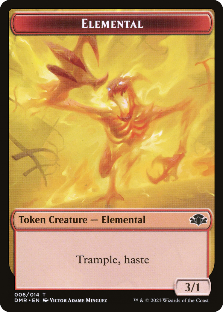 Elemental Token [Dominaria Remastered Tokens] | Tabernacle Games