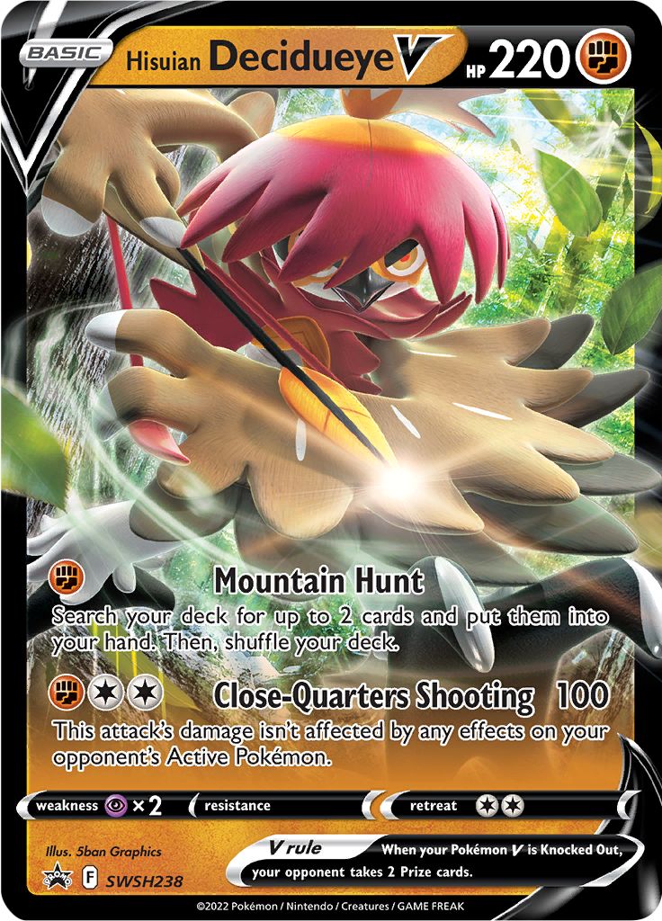 Hisuian Decidueye V (SWSH238) [Sword & Shield: Black Star Promos] | Tabernacle Games